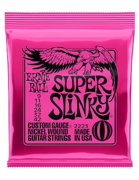 Set cuerdas guitarra eléctrica Ernieball 2223