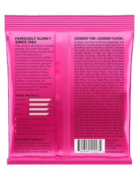 Set cuerdas guitarra eléctrica Ernieball 2223