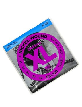 Set de Cuerdas para Guitarra Eléctrica D'addario EXL120