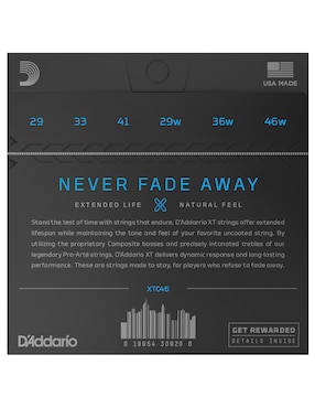 Set cuerdas guitarra acústica Daddario
