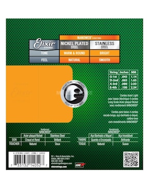 Set cuerdas bajo Elixir