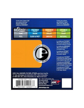 Set Cuerdas Guitarra Eléctrica Elixir Nanoweb 12027