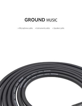 Cables para instrumentos musicales Ground Music