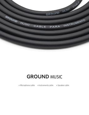 Cables para instrumentos musicales Ground Music