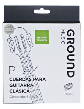 Set cuerdas guitarra clásica Ground Music