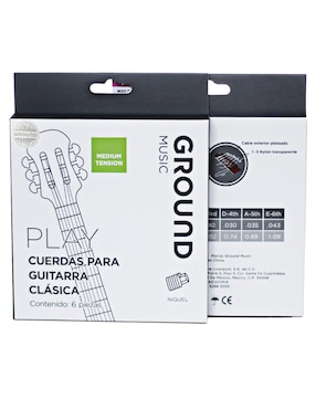 Set cuerdas guitarra clásica Ground Music