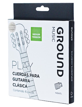 Set cuerdas guitarra clásica Ground Music