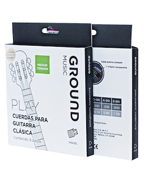 Set cuerdas guitarra clásica Ground Music