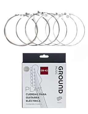 Set cuerdas para guitarra eléctrica Ground Music
