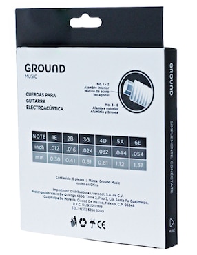 Set cuerdas electroacústica Ground Music