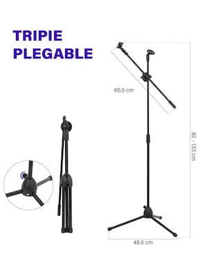Soporte microfono Onof tripie para micrófono