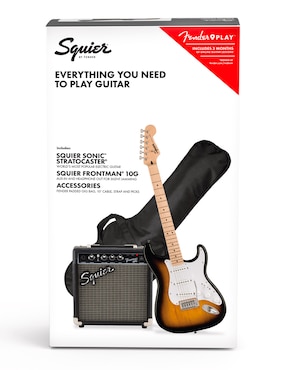 Guitarra eléctrica Fender Squier Sonic Stratocaster Pack Sunburst