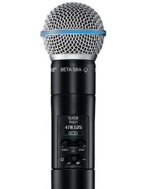 Micrófono profesional Inalámbrico Shure slxd2/b58-g58