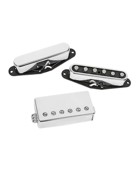 Pastilla Para Guitarra Eléctrica Seymour Duncan Chrome CVR SET