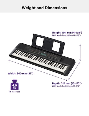 Piano Yamaha PSR-E283 61 teclas
