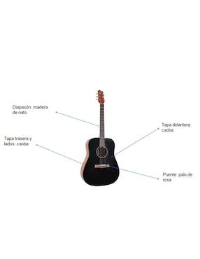 Guitarra acústica dreadnought Ground Music ywag-361