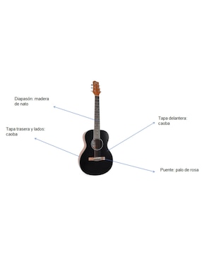 Guitarra acústica clásica Ground Music ywcg-266ac