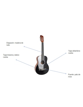 Guitarra acústica clásica Ground Music ywcg-308
