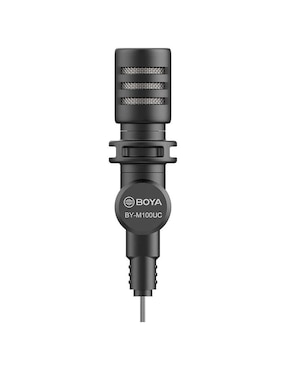 Micrófono portátil alámbrico Boya by-m100uc