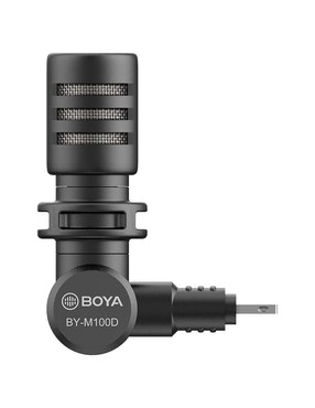 Micrófono portátil alámbrico Boya by-m100d
