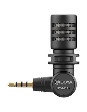Micrófono portátil alámbrico Boya by-m110