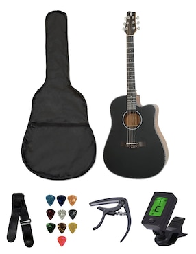 Guitarra acústica dreadnought Ground Music cdg-20 op