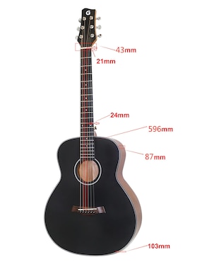 Guitarra acústica clásica Ground Music gs-36