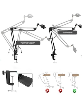 Soporte de brazo para micrófono Zonar