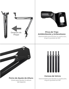 Soporte de brazo para micrófono Zonar