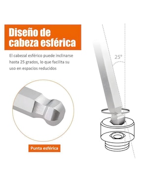 Llave allen Wünd punta hexagonal