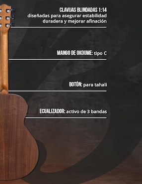 Guitarra electroacustica Bamboo GA-38-KOA-Q