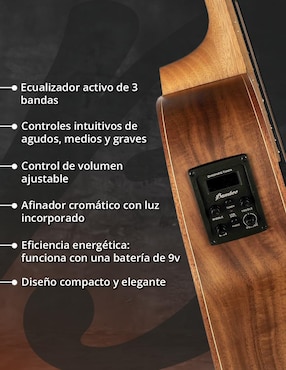Guitarra electroacustica Bamboo GA-38-KOA-Q