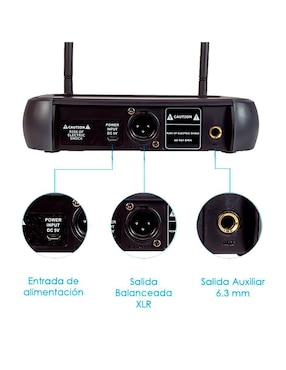 Micrófono profesional Inalámbrico Steelpro uhf-607