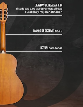 Guitarra acústica clásica Bamboo gc-36-indie