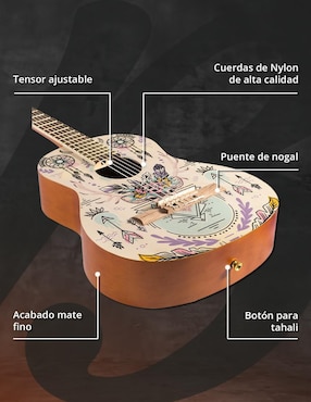 Guitarra acústica clásica Bamboo gc-36-indie