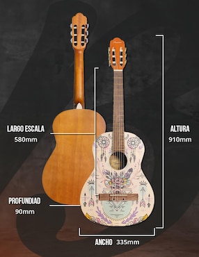 Guitarra acústica clásica Bamboo gc-36-indie