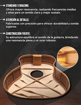 Guitarra acústica clásica Bamboo gc-36-indie