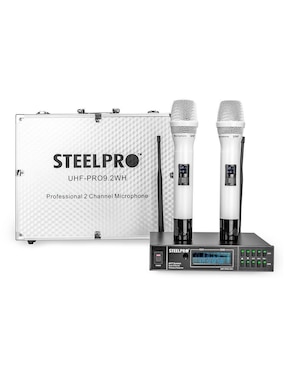 Micrófono Profesional Inalámbrica Steelpro UHF-Pro9.2wh