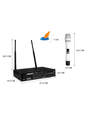 Micrófono profesional Inalámbrico Steelpro uhf-pro9.2wh