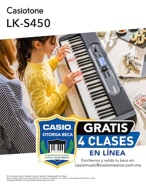 Teclado Casio de 61 teclas LK-S450