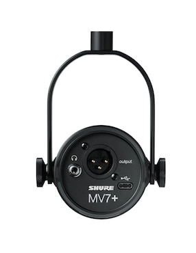 Micrófono portátil alámbrico Shure mv7+