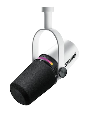 Micrófono portátil alámbrico Shure mv7+