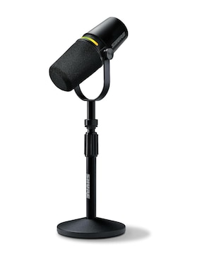 Micrófono portátil alámbrico Shure kit mv7+