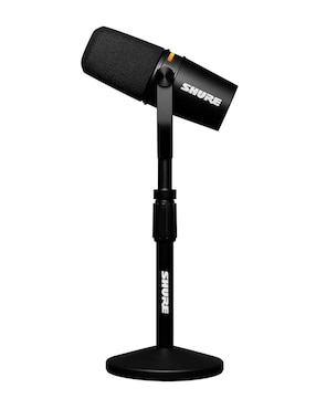 Micrófono portátil alámbrico Shure kit mv7+