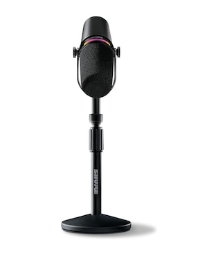 Micrófono portátil alámbrico Shure kit mv7+