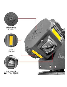 Set cañón de luz LED Steelpro Aerostar-Bag