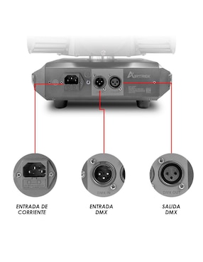 Cañón de luz LED Steelpro Airtreak