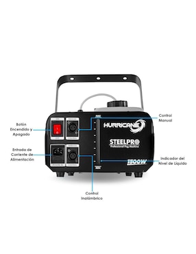 Máquina de humo Steelpro Hurricane