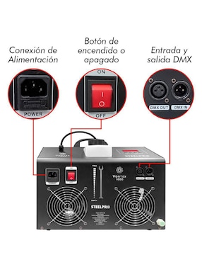 Máquina de burbujas Steelpro Vortex 1000
