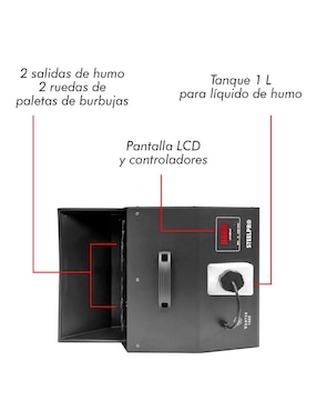 Máquina de burbujas Steelpro Vortex 1000
